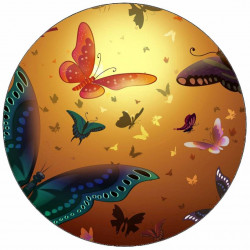 Essbares Papier Muster Süßigkeit 19,5 cm