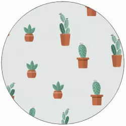 Essbares Papier Muster Kakteen 19,5 cm