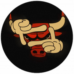 Essbares Papier Chicago Bulls NBA-Logo 19,5 cm