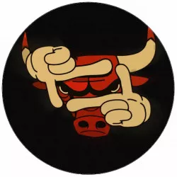 Essbares Papier Chicago Bulls NBA-Logo 19,5 cm