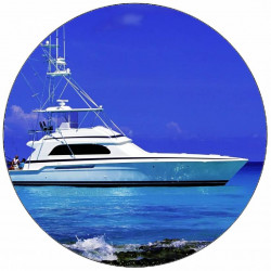 Essbares Papier Angelleinboot 19,5 cm