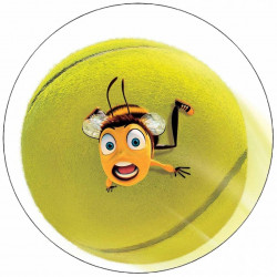 Essbares Papier Herr Biene und Tennisball 19,5 cm