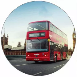 Essbares Papier Double Decker 19,5 cm