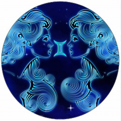 Essbares Papier Sternzeichen Zwillinge 19,5 cm