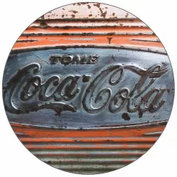 Essbares Papier Coca-Cola Schild Vintage 19,5 cm