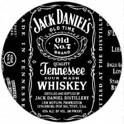 Essbares Papier Jack Daniels Etikett 19,5 cm