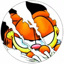 Essbares, zerrissenes Garfield-Papier, 19,5 cm