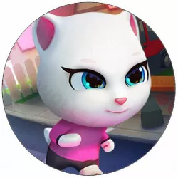 Essbares Papier Talking Angela, 19,5 cm groß