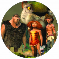 Essbares Papier Croods-Familie 19,5 cm