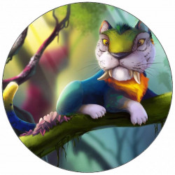 Essbares Papier Croods Katze 19,5 cm