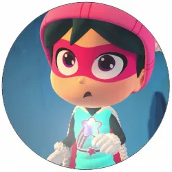 Essbares Papier StarBeam Zoe als Superheldin 19,5 cm