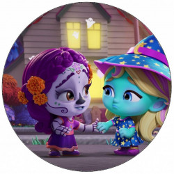 ESSbarer Papier Super Monster Káťa mit Freundin 19,5 cm