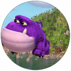 Essbares Papier Drachenretter Burple 19,5 cm