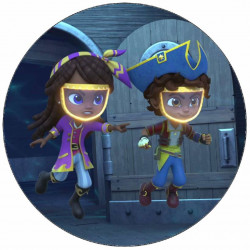 Essbares Papier fährt Santiago durchs Meer Santiago und Lorelai 19,5 cm