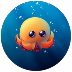 essbares Papier süße Tintenfisch 19,5 cm