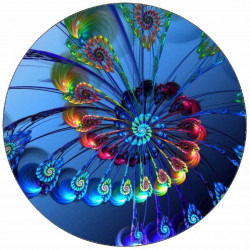 Essbares Papier Pfauenhaar 19,5 cm