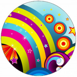 Essbares Papier Regenbogen 19,5 cm