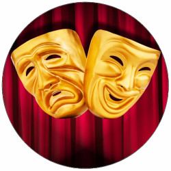 Essbares Papier Theater 19,5 cm