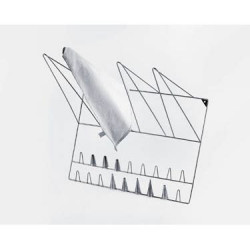 Edelstahl-Sächenhalterung und dekorative Spitzen profi für die Wand