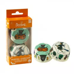 Muffinförmchen Hexen und Kürbisse 36 Stück