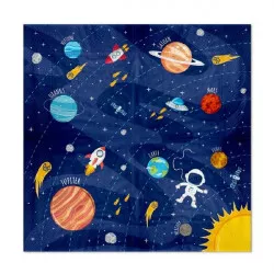Papierteller-Servietten Weltraum 10 Stück 33x33 cm