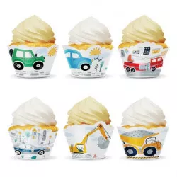 Muffinförmchen „Autos“, 6 Stück