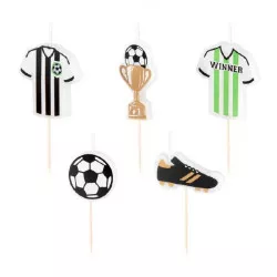 Fußball-Kerzen 5 Stück