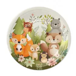 Papier-Servietten Waldtiere 18 cm, 6 Stk