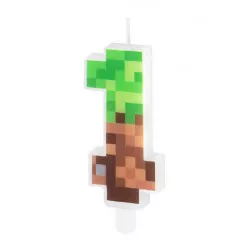 Minecraft-W kerze 7 cm Nummer 1