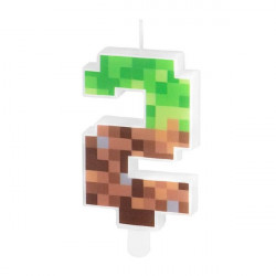 Minecraft-Wachskerze 7 cm Nummer 2