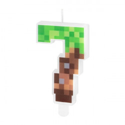Minecraft Kerze 7 cm Nummer 7
