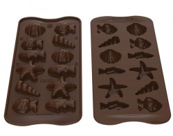 Silikonform für Schokoladen-Meeresfrüchte