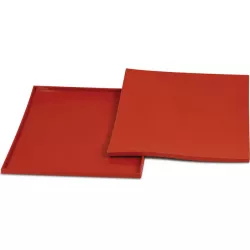 Silikon-Unterlage mit Rand zum Backen und Rollen 32×32 cm