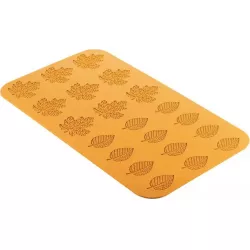 Silikonform für essbare Herbstblatt-Kranzblätter 60 x 37 mm