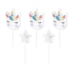 Einhorn-Teelichter 5 Stück