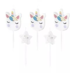 Einhorn-Teelichter 5 Stück