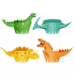 Cupcake-Förmchen Dinosaurier 8 Stück