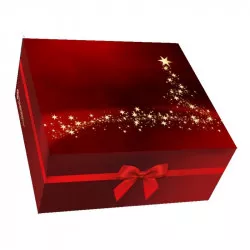 Schachtel für Süßigkeiten rot 22x20x9,7 cm