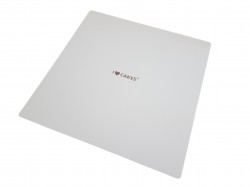 Feste holzwollige weiße Unterlage quadratisch 28×28 cm