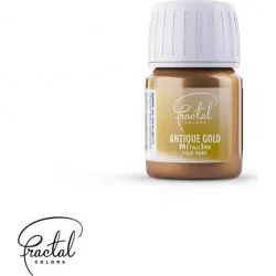 Flüssige metallische Farbe Fractal - Antik-Gold (30 ml)