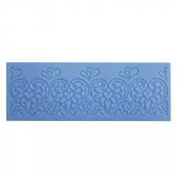 Silikonform für essbare Herz-Lieblingskeksform 19x7 cm