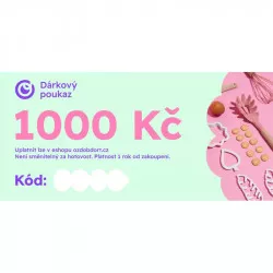 Geschenkgutschein im Wert von 1000 Kč für unseren Onlineshop
