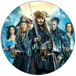 Essbares Papier Piraten der Karibik 19,5 cm