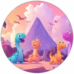 Essbares Papier kleines Dino 19,5 cm