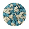 Zuckerverzierung weiß-blau Schneeflocken 1kg