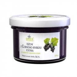 Schwarze Johannisbeerkonfitüre Extra mit reduziertem Zuckergehalt 220 g