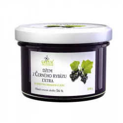 Schwarze Johannisbeerkonfitüre Extra mit reduziertem Zuckergehalt 220 g