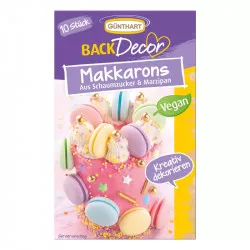 Makronen aus Puderzucker und Marzipan, 10 Stück