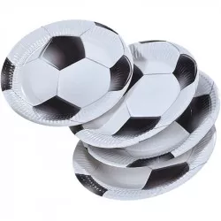 Papierteller 23 cm 8 Stück Fußball
