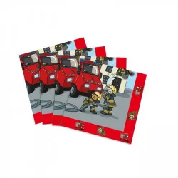 Papiertücher Feuerwehrleute 33x33cm 20 Stück